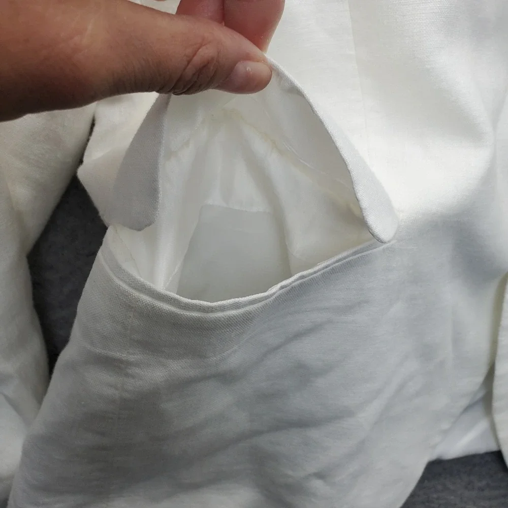 Lauren Ralph Lauren 2 Piece Suit Boys 14R White Linen Single Breasted Classic